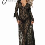 YesX YX826 Long Gown & Thong 11 Shop nighdresses at secretsofsilk. Com