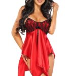 Beauty Night BN6646 Julieta Chemise Red 2 Shop chemises at secretsofsilk. Com