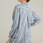 The Maxi Shirt French Navy Stripe 4 Shop nightdresses at secretsofsilk. Com