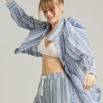 The Classic Boxer French Navy Stripe 2 Shop nightdresses at secretsofsilk. Com