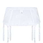 Roza Anuk Suspender Belt White 4 Shop suspender belts at secretsofsilk. Com
