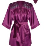 Beauty Night BN6673 Peignoir Burgundy 3 Shop peignoirs at secretsofsilk. Com