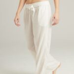 The Classic Trouser Organic Cotton White 4 Shop pyjamas at secretsofsilk. Com