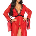 Beauty Night BN6652 Valentina Peignoir 2 Shop peignoirs at secretsofsilk. Com