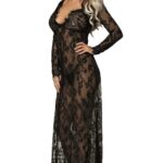 YesX YX826 Long Gown & Thong 4 Shop nighdresses at secretsofsilk. Com