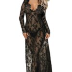 YesX YX826 Long Gown & Thong 6 Shop nighdresses at secretsofsilk. Com