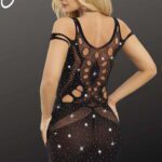 YesX YX853 Sparkly Black Dress 5 Shop bedroom wear at secretsofsilk. Com