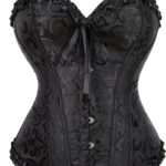 YesX YX886 Stunning Black Borcade Corset Up to 5XL 10 Shop corsets at secretsofsilk. Com