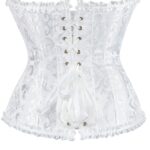 YesX YX887 Elegant White Brocade Corset up to 2XL 6 Shop corsets at secretsofsilk. Com