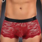 YesX YX976 Mens Boxer Brief Red/Black 2 Shop men's at secretsofsilk. Com