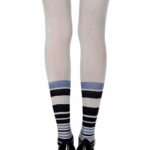 Zohara "It's Britney" Grey Print Tights 3 Shop tights at secretsofsilk. Com