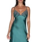 Irall Emerald I Nightdress Dark Green 7 Shop nightdresses at secretsofsilk. Com