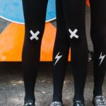 Zohara "Kiss And Tell" Light Grey Print Tights 4 Shop tights at secretsofsilk. Com