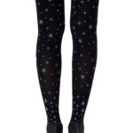 Zohara "Hollywood Boulevard" Black Tights 2 Shop tights at secretsofsilk. Com