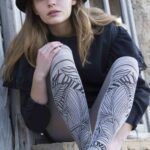 Zohara "Waikiki Nights" Grey Tights 3 Shop tights at secretsofsilk. Com